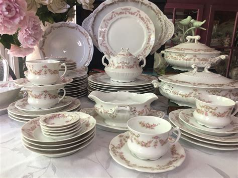 vintage china settings for valentine's day